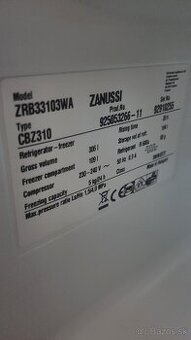 Chladnička s mrazničkku Zanussi
