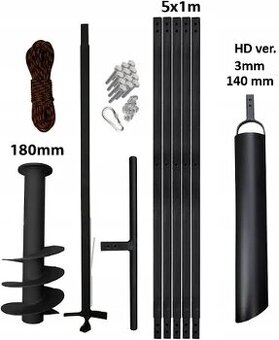 ručný vrták - súprava na studne 180mm 6m kal 140mm HD