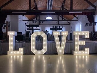 Love Napis/Led/Dekoracia/Svadba/Osvetlenie - 1