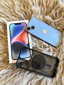 Predám iPhone 14 128GB Blue – veľmi pekný stav
