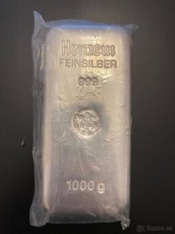 Investičné striebro Argor Heraeus 1000g