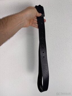 WOJAS čierny kožený opasok