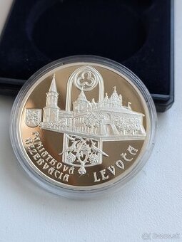 Strieborná minca - 20 euro - Levoča PROOF