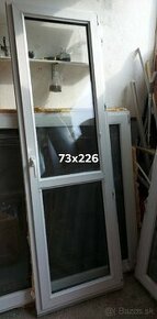 Balkónové plastové dvere 73x226