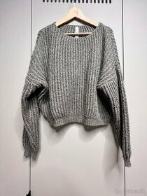 Sivy vlneny sveter