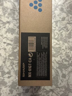 Toner Sharp MX61GTCA (MX-61GT-CA), cyan (modrý)