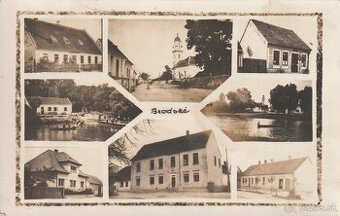Predám delenú pohľaddnicu obce Brodské okolo r. 1920