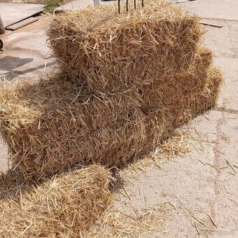 Predám Seno a Slamu malé baliky+zemiaky