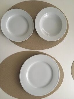 Jedalensky set suprava taniere biele rakuska znacka 18 ks