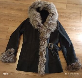 Predám dámsky zimný kožený kabát