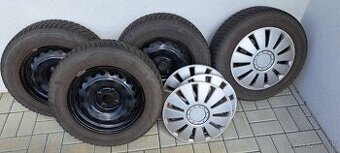 Zimne Bridgestone 185/65 R15 s plechovými diskami