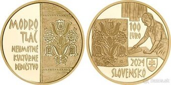 Kúpim zlatú mincu Modrotlač 2024
