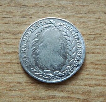 Predám 20 grajciar 1777 I.C.F.A.  Mária Terézia