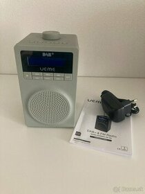 UEME Digital Radio DAB+ DAB FM Radio with Alarm Clock (Grey)