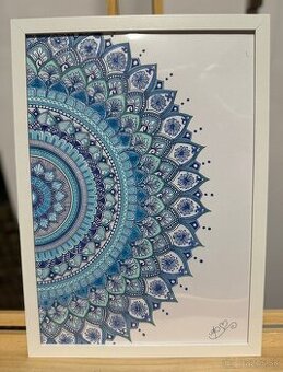 Ručne maľovaná mandala