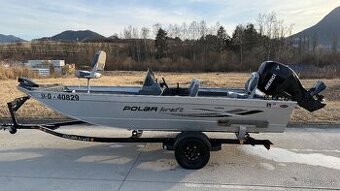 Predám rybársky hliníkový čln Polar craft 180PB