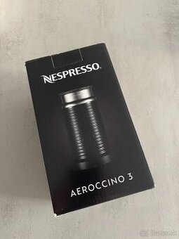 Napenovač - Nespresso Aeroccino 3 Black – nový, nepoužitý