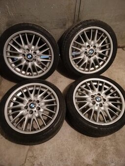 4ks alu disky orig. BMW 5x120 R18 dvojrozmer 7mm letné pneu