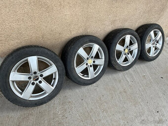Hliníkové disky 16 5x112 + zimné pneu Dunlop 205/55 R16