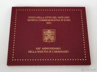 Vatikán 2021 Carravagio 2€, euro