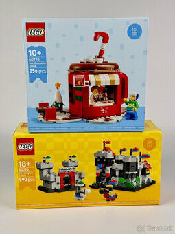 Lego sety GWP 40775 Hrad rytiera + 40776 Stánok s čokoládou