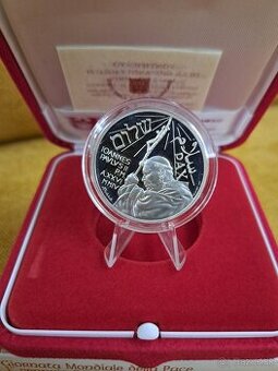 Vatikan 10 euro 2004 Jan Pavol II striebro minca