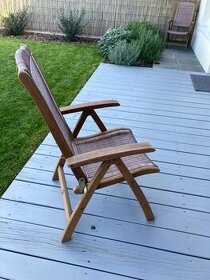 Záhradné teakove stoličky - 1