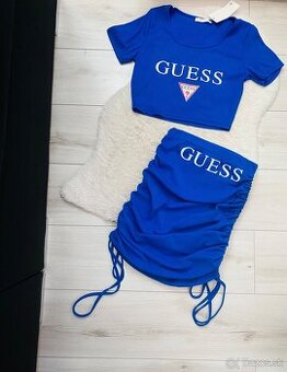 Modra suknova suprava Guess
