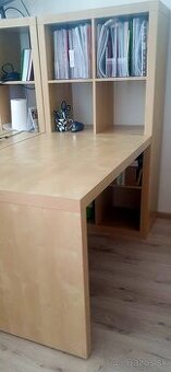Zostava policový diel KALLAX s pracovným stolom Ikea