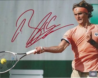Alexander "Saša" Zverev - foto s podpisem + COA