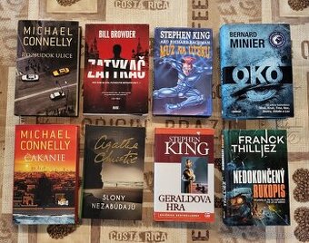 Connelly, Agatha Chrisitie, Millenium, Stephen King, Anhem,.