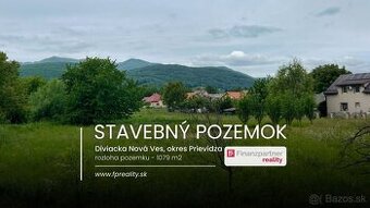 Pozemok 1079 m2, Diviacka Nová Ves , Vrbany, Prievidza
