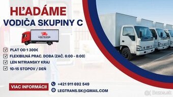 Hľadáme kuriéra s vodičským preukazom skup. C