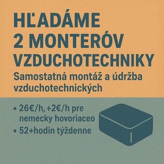 Montér vzduchotechniky-Nemecko