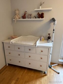 Kompletná prebaľovacia sada s ohrievačom a príslušenstvom