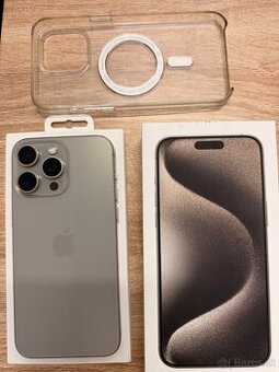 iPhone 15pro Max Natural Titanium 256gb
