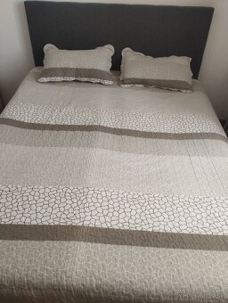 Manželská posteľ Alice - šedá