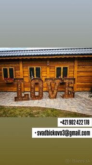 Písmena LOVE na svadby, udalosti - prenájom