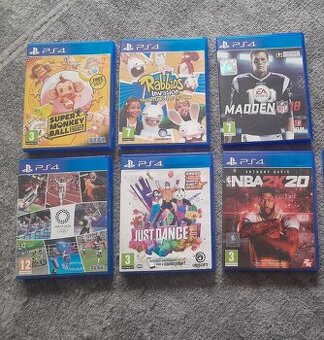 Predám hry na PlayStation 4
