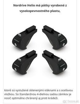 Strešné nosiče (priečniky) NORDRIVE