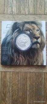 South African Mint strieborná minca Lion 2022 1 oz
