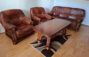 kožená sedacia súprava