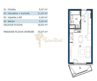 1-izb. byt v novostavbe Čerešne Living, Maríny Paulínovej, D