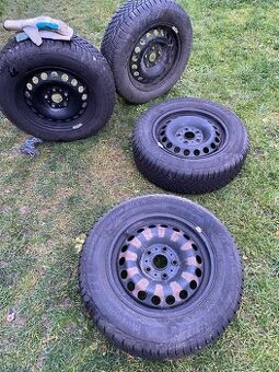 Plechove disky 15 a Zimne pneumatiky 195/65/R15 rok 2023 na