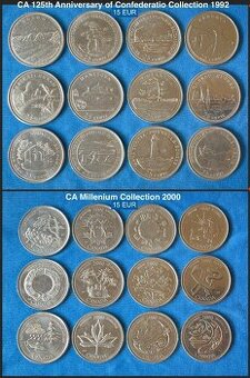 Kompletné zbierky 25 centov Kanada