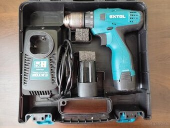 Set skrutkovač Extol industrial + batérie + nabíjačka
