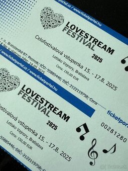 LOVESTREAM festival 2025 (3dnove) klasicke / vip