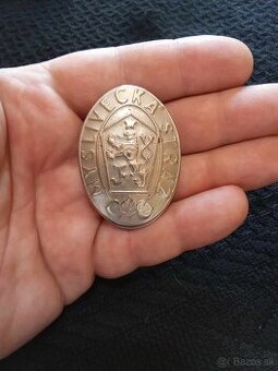 Myslivecka straz-odznak. CSSR -Original, TOP STAV