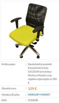 Kancelárska stolička