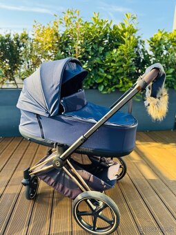 Cybex priam rose gold, farba Midnight blue